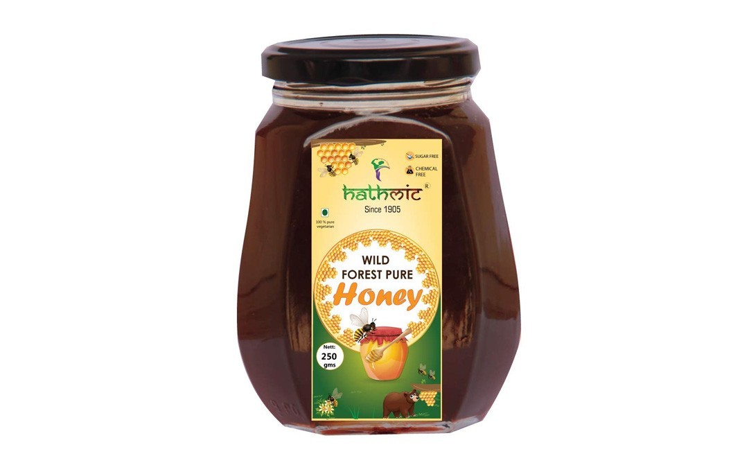 Hathmic Wild Forest Pure Honey    Glass Jar  250 grams